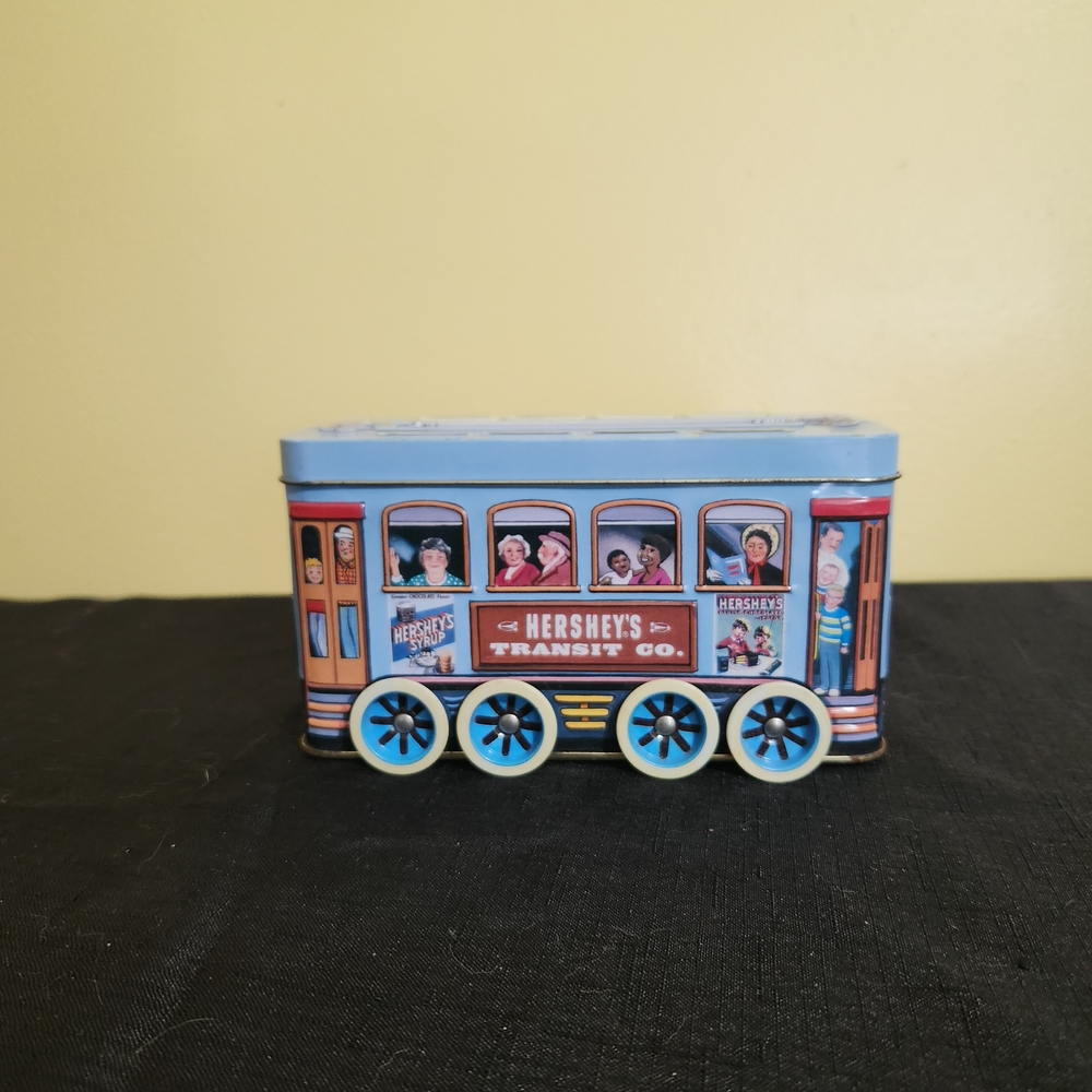 Vintage Hershey's Transit Co. Decorative Tin - Blue and Brown